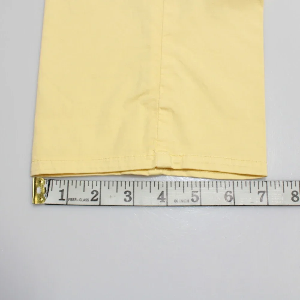 PT Torino NWT Chinos / Casual Pants Size 50 (US 34) Slim Fit in Yellow Cotton